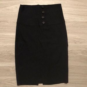 Stretchy Black Pencil Skirt